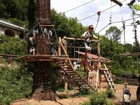 מסלול קל בפארק הרפתקאות אשר מיועד לילדים