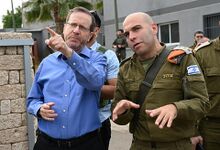 ברוך במפגש עם נשיא מדינת ישראל יצחק הרצוג בבסיס אורים