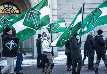 מצעד של הארגון בקרבת הארמון בסטוקהולם, 2016