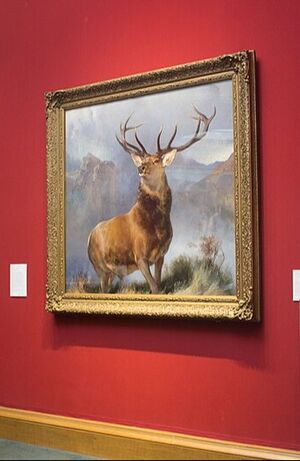 The Monarch of the Glen in the Scottish National Gallery